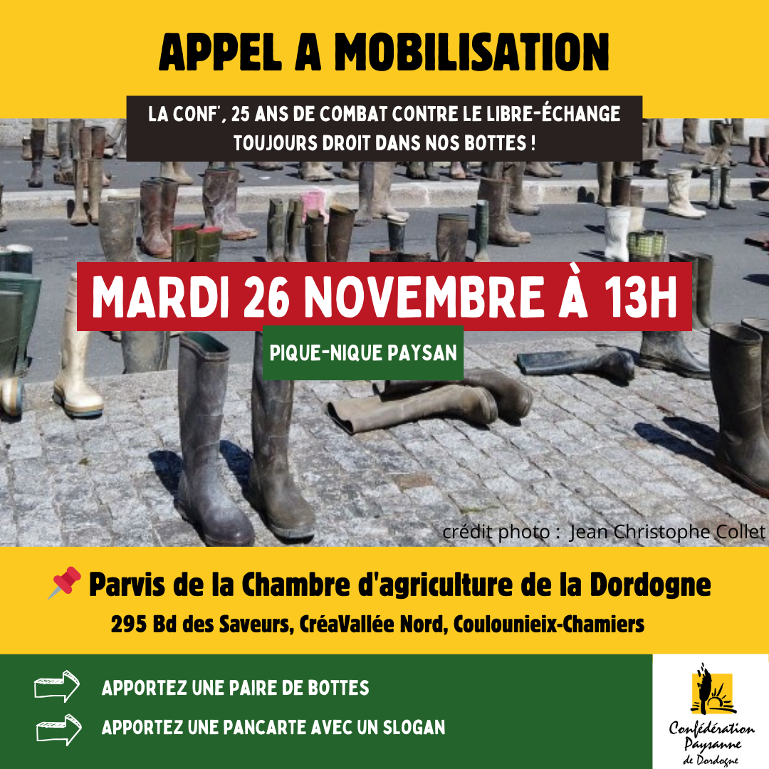 Mobilisation pique-nique paysan