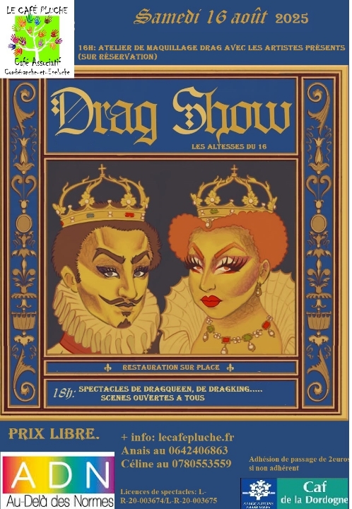 Spectacle - Drag Show - Café Pluche