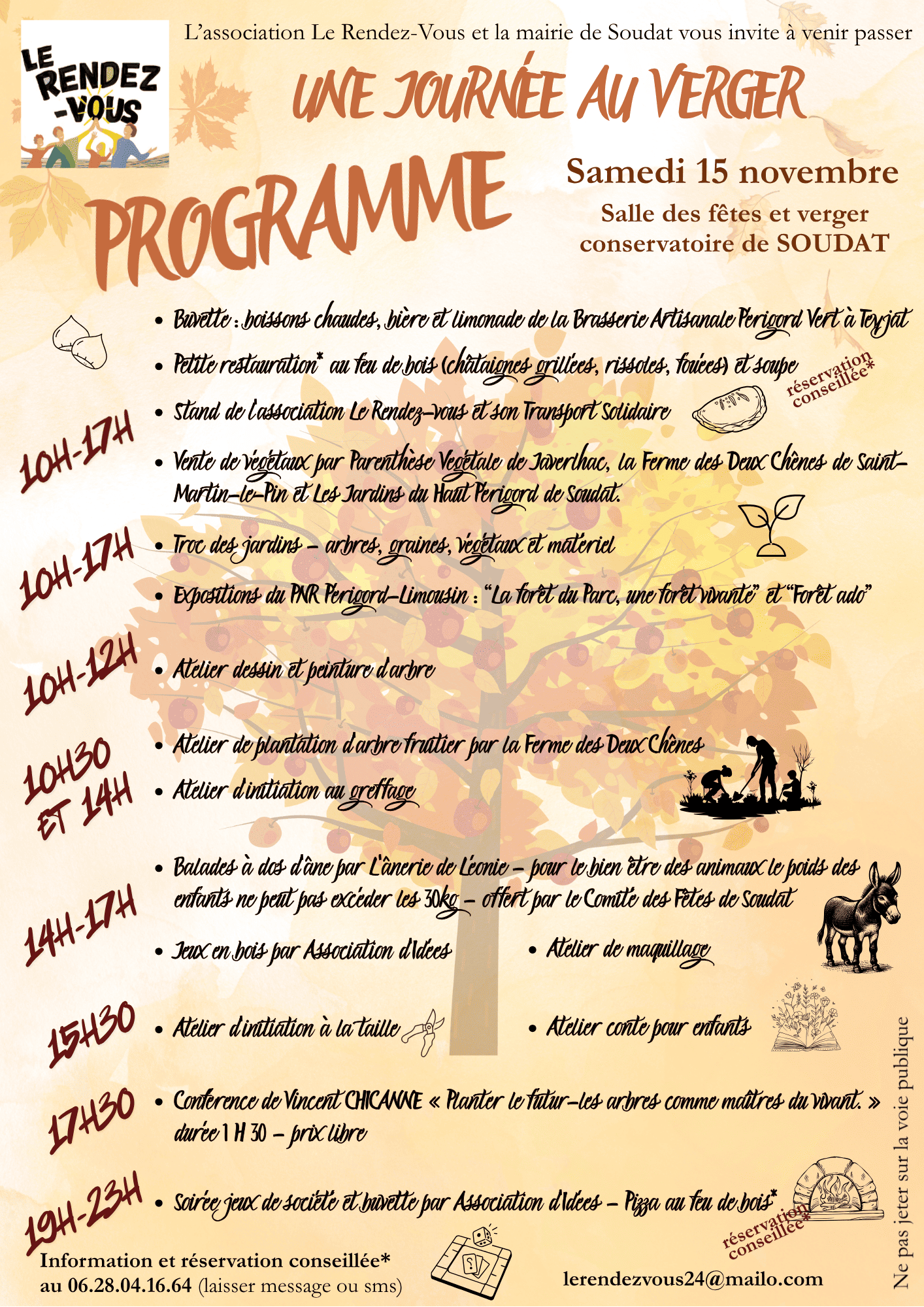 Une journée au verger