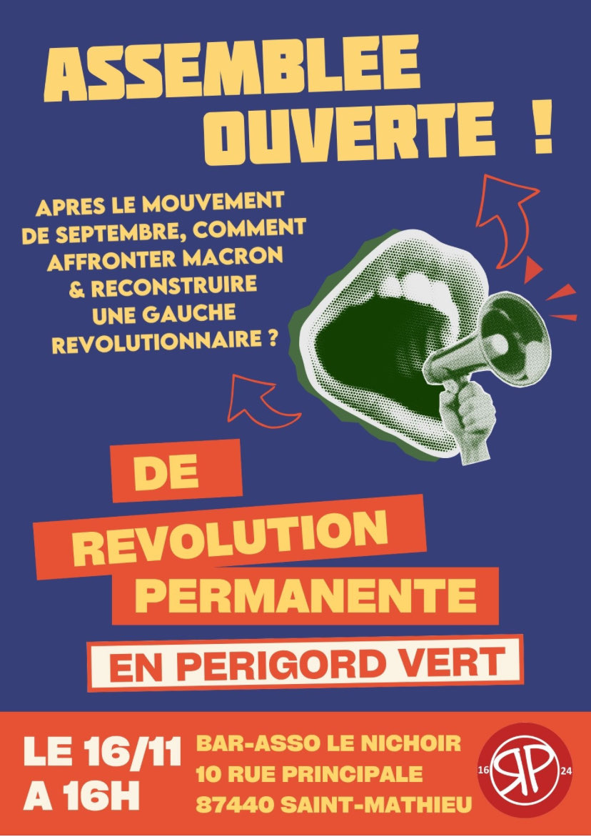 Assemblée ouverte ! De révolution permanente en périgord vert