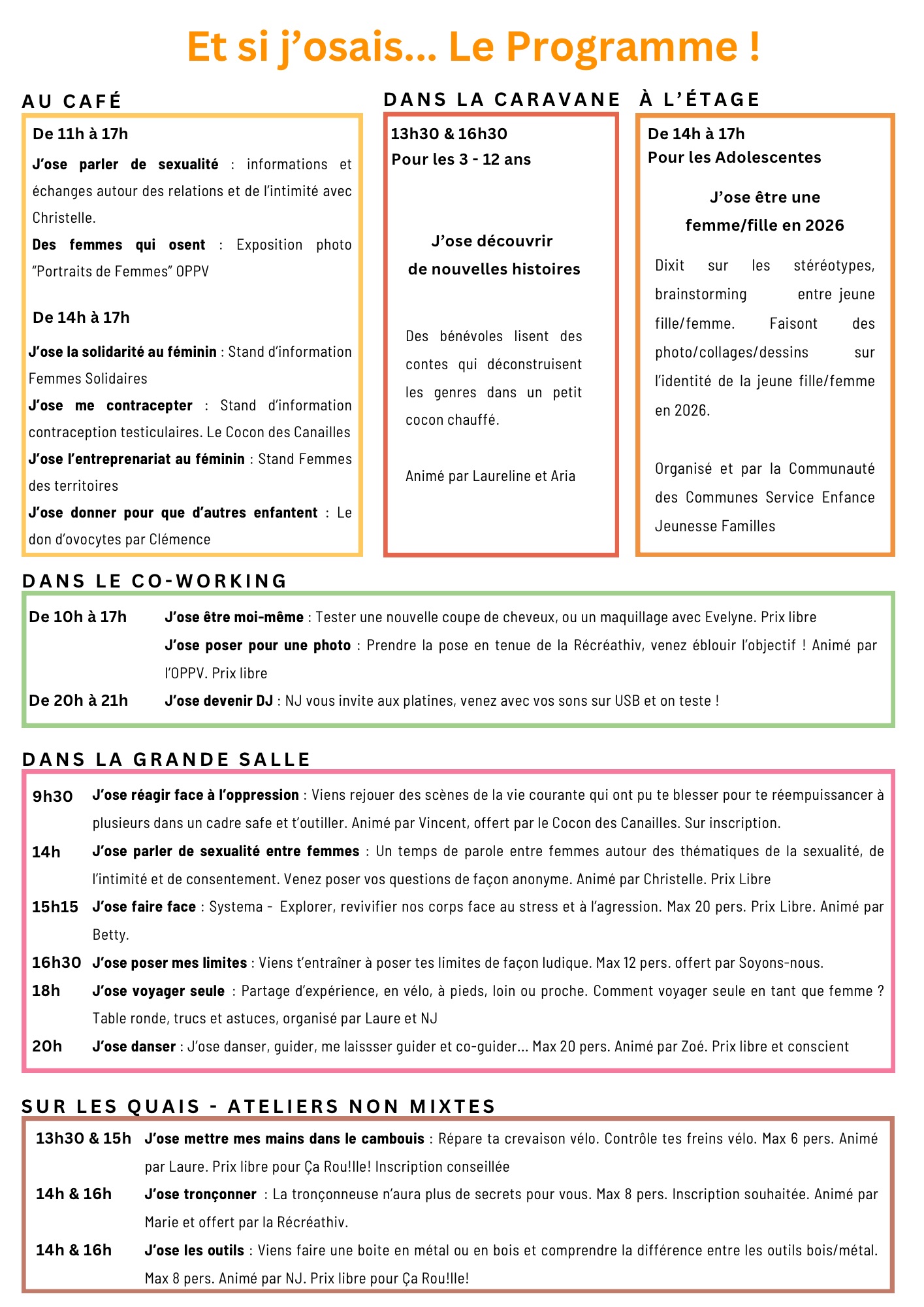 Et si j'osais ? Festival au Hangare