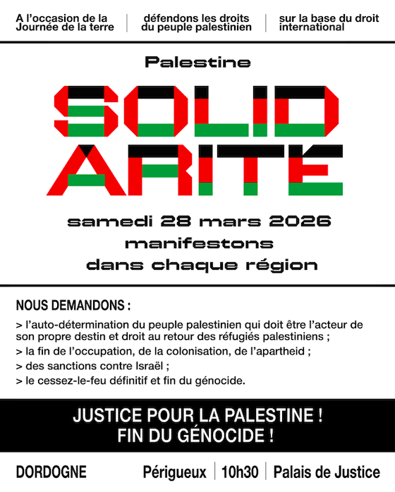 Manif solidarité Palestine